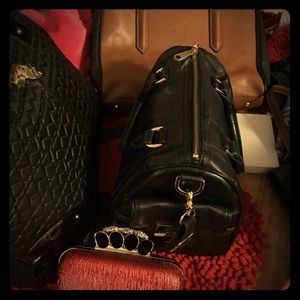 Zac Posen Black Satchel Doctor Bagw ✖️long strap☑️